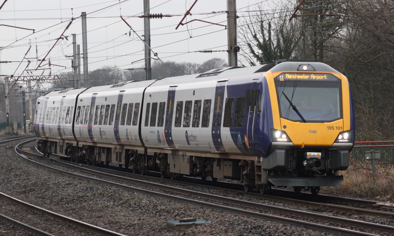 Photo of a British Rail Class 195 train stock, which have been serving Sheffield since December 2019