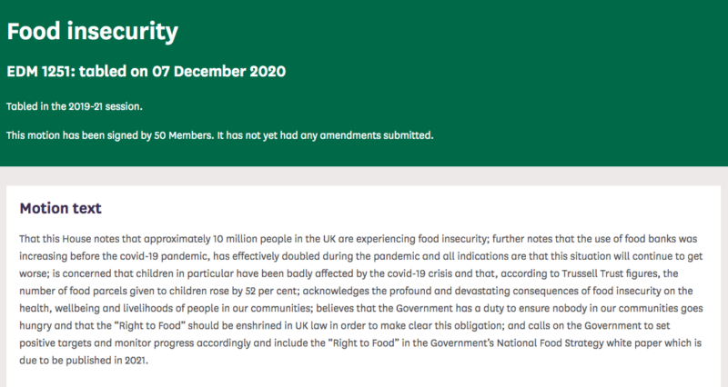 EDM on food security. 