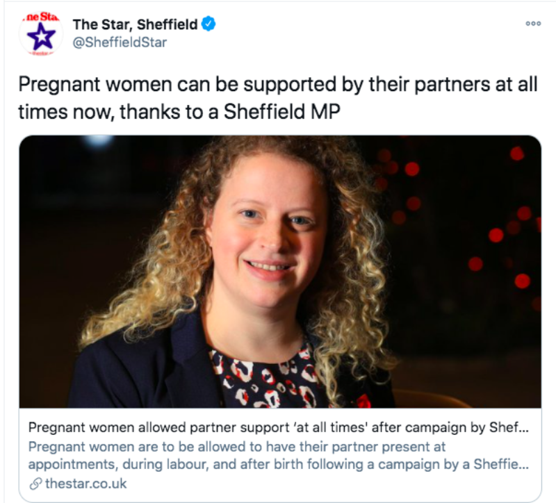 Olivia welcomes changes to maternity support rules.