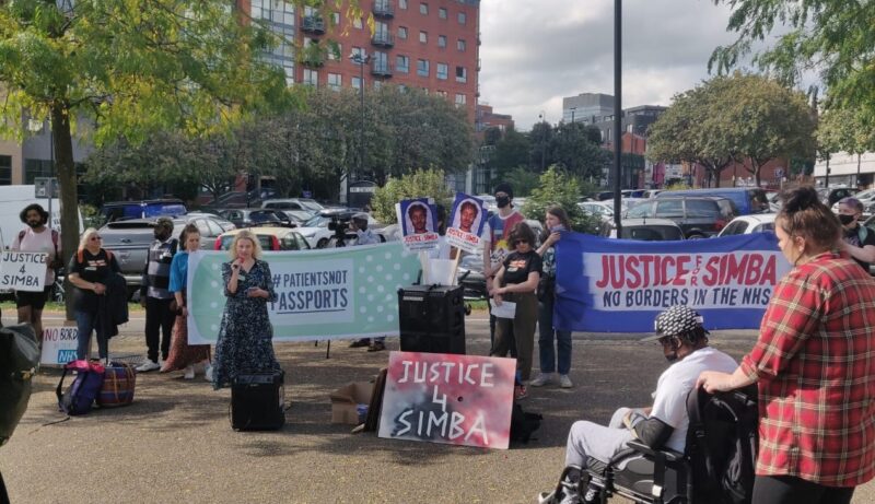 Olivia speaks at Justice for Simba rally