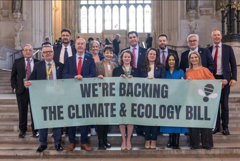 Olivia Blake with other cross-party MPs in Westminster Hall.